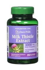 Viên Uống Bổ Gan Milk Thistle Extract Puritan’s Pride 1000mg - Hỗ Trợ Giải Độc Gan, 180 Viên, Sản Phẩm Từ Mỹ