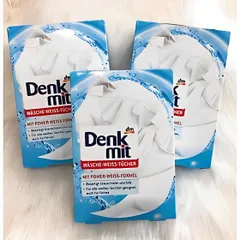 Giấy Tẩy Trắng Quần Áo Denkmit - Giúp Loại Bỏ Vết Bẩn Nhanh Chóng, An Toàn, Tiết Kiệm Thời Gian - Sản Phẩm Nội Địa Đức