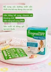 Vitamin Pregnacare Breastfeeding 84 Viên - Viên Uống Dinh Dưỡng Cho Phụ Nữ Sau Sinh, Hỗ Trợ Lợi Sữa và Khôi Phục Sức Khỏe