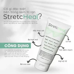 Kem Bôi Rạn Da StretcHeal Mỹ - Kem Trị Rạn Da & Sẹo, Giúp Làm Mờ & Ngăn Ngừa Rạn Da Cho Mẹ Bầu - Dung Tích 180ml