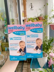 Siro ăn ngon Wellbaby Multi-vitamin 150ml - Thực phẩm chức năng cho trẻ từ 4 tháng đến 4 tuổi, bổ sung 14 vitamin và khoáng chất, vị cam thơm ngon.