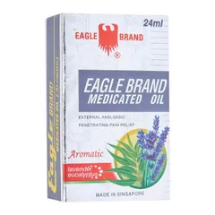 Dầu Gió Trắng Eagle Brand Medicated Oil 24ml - Giảm Đau Nhức, Cảm Lạnh, Hương Lavender Từ Mỹ