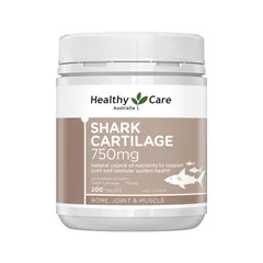 Viên uống Sụn Cá  750mg Healthy Care - Hỗ trợ xương khớp, tăng cường miễn dịch, giảm đau nhức, 200 viên