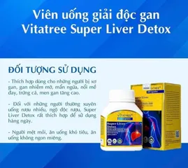 Viên Uống Thanh Lọc Gan Vitatree Super Liver Detox - Chiết Xuất Cây Kế Sữa, 100 Viên, Hỗ Trợ Sức Khỏe Gan Từ Úc