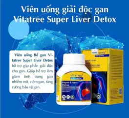Viên Uống Thanh Lọc Gan Vitatree Super Liver Detox - Chiết Xuất Cây Kế Sữa, 100 Viên, Hỗ Trợ Sức Khỏe Gan Từ Úc