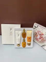 Set Kem Chống Nắng Whoo Gongjinhyang Fresh Sun Cream SPF50+/PA++++ 60ml - Bộ Chăm Sóc Da Toàn Diện với Sữa Rửa Mặt và Nước Cân Bằng Dưỡng Ẩm