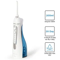 Máy Tăm Nước Không Dây Lock&Lock ENR156BLU 200ml - Thiết Kế USB, Dễ Dàng Sử Dụng, Chăm Sóc Răng Miệng Hiệu Quả