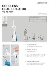 Máy Tăm Nước Không Dây Lock&Lock ENR156BLU 200ml - Thiết Kế USB, Dễ Dàng Sử Dụng, Chăm Sóc Răng Miệng Hiệu Quả