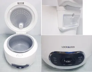 Nồi Cơm Điện Mini Lock&Lock EJR426 0.8L - Thiết Kế Thông Minh Dành Cho 1-2 Người, Chính Hãng, Tiết Kiệm Không Gian