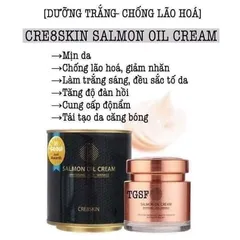 Kem Dưỡng Da Cá Hồi Cre8skin 80ml - Kem Dưỡng Ẩm Cao Cấp Chống Oxy Hóa, Giúp Da Trắng Sáng, Mịn Màng, Phù Hợp Mọi Loại Da
