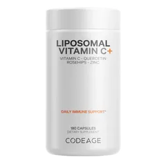 Viên Uống Bổ Sung Vitamin C Codeage Liposomal 180 Viên - Tăng Cường Miễn Dịch & Làm Đẹp Da, Công Nghệ Hấp Thụ Cao