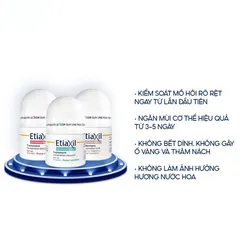 Combo 2 Lăn Khử Mùi Etiaxil Detranspirant 15mL - Kiểm Soát Mồ Hôi, Phù Hợp Mọi Loại Da, Hiệu Quả Nhanh Chóng