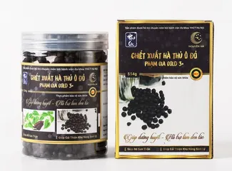 Viên Uống Giúp Trắng Da Đen Tóc Hà Thủ Ô Đỏ Phạm Gia Gold 3+ - Giải Pháp Cho Tóc Khỏe Mạnh, Da Đẹp Hồng Hào 554g