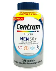 Viên Uống Centrum Silver Dành Cho Nam Giới Trên 50 Tuổi, 275 Viên - Bổ Sung Vitamin & Khoáng Chất Nâng Cao Sinh Lực và Sức Khỏe