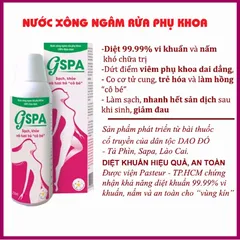 Nước Xông Ngâm Rửa Phụ Khoa GSPA 250ml - Dung Dịch Vệ Sinh Phụ Nữ Từ Thảo Mộc Thiên Nhiên, Giúp Khắc Phục Vấn Đề Phụ Khoa