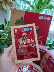 Nước Hồng Sâm Nhung Hươu Linh Chi Gold Q Hàn Quốc 30 Gói x 50ml - Tăng Cường Sức Khỏe, Hỗ Trợ Tiêu Hóa, Giải Tỏa Căng Thẳng