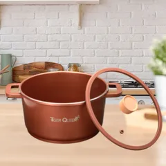 Nồi Hầm Ceramic Tiger Queen CWCB-24CH 24cm 5.18L - Chống Dính, Nắp Thủy Tinh, Sử Dụng Bếp Gas, Bếp Từ, Tiết Kiệm Nhiên Liệu