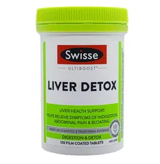 Viên Uống Bổ Gan Giải Độc Swisse Liver Detox 120 Viên - Hỗ Trợ Sức Khỏe Gan Tự Nhiên từ Cây Kế Sữa Úc