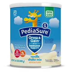Sữa Pediasure Shake Mix hương Vanilla 400g - Dinh Dưỡng Cân Bằng Cho Trẻ Em Tuyệt Vời, Hỗ Trợ Tăng Cường Miễn Dịch
