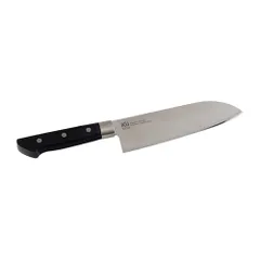 Dao Đa Năng Santoku Nhật Bản KU JN165 - Dao Thép Molybdenum Không Gỉ, Thiết Kế Sang Trọng, Độ Cứng 59HRC, Dùng Cắt Thực Phẩm Chính Xác