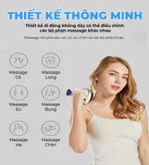 Máy Massage Cầm Tay OKACHI JP-519E 8 Đầu - Massage Hồng Ngoại, Pin Sạc, Đặc Biệt, Thoải Mái Cho Sức Khỏe Tối Ưu