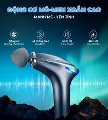 Súng Massage Cầm Tay Okachi JP-G7 - Thiết Kế Thể Thao, Động Cơ Mạnh Mẽ, Đầu Massage Đa Dạng, Thời Lượng Pin Lâu Dài, Hỗ Trợ Giảm Đau Cơ Bắp