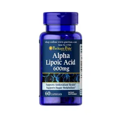 Viên uống hỗ trợ trẻ hóa da Puritan's Pride Alpha Lipoic Acid 600mg 60 viên