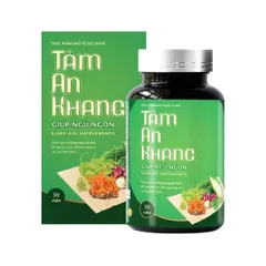 Viên uống Tâm An Khang 30 viên - Hỗ trợ giấc ngủ sâu tự nhiên, giảm căng thẳng và mệt mỏi cho giấc ngủ ngon hơn.