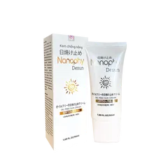 Kem Chống Nắng Nanophy Desun SPF 50+ Cho Da Mụn, Da Dầu - Bảo Vệ Tia UV, IR, HEV, Công Thức Không Dầu, 50ml Nhật Bản
