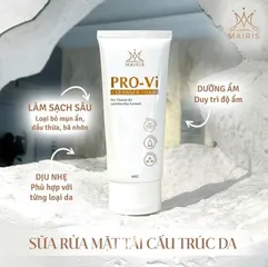 Sữa Rửa Mặt Pro-Vi Cleanser Foam - Sạch Da Mịn Màng, Dưỡng Ẩm Làn Da Tươi Sáng, Chứa Pro-Vitamin B5 Và Chiết Xuất Tự Nhiên