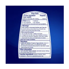 Viên Nhai Hỗ Trợ Dạ Dày TUMS Extra Strength 265 Viên - Giảm Đau Ợ Chua, Bổ Sung Canxi, Hương Vị Trái Cây Ngon Miệng
