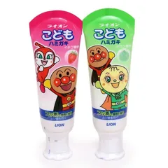 Kem Đánh Răng Trẻ Em Lion 40gr - An Toàn Khi Nuốt, Hương Trái Cây Tự Nhiên, Dành Cho Trẻ Từ 1 Tuổi, Xuất Xứ Nhật Bản