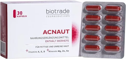 Viên Uống Ngừa Mụn Kiềm Dầu Biotrade Acnaut - Thực Phẩm Chức Năng Cho Da Sạch Mụn, Phục Hồi Da Khỏe Mạnh