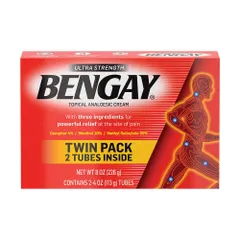 Kem Xoa Bóp Giảm Đau BENGAY Ultra Strength 113g x 2 Tuýp - Giảm Đau Cơ Khớp Nhanh Chóng, Phù Hợp Cho Người Già Và Vận Động Viên