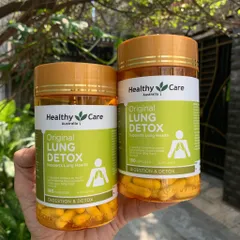 Viên Uống Thanh Lọc Phổi Healthy Care Lung Detox 180 Viên - Giải Độc, Hỗ Trợ Khỏe Mạnh Hệ Hô Hấp Từ Úc
