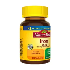 Viên Bổ Sung Sắt Nature Made Iron 65mg 365 Viên - Hỗ Trợ Phòng Ngừa Thiếu Sắt, Thiếu Máu, Tăng Cường Hệ Miễn Dịch, Chất Lượng Cao, Mỹ