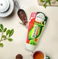 Sữa Rửa Mặt Trà Xanh Rohto Shirochasou Nhật Bản 120g - Gel Chăm Sóc Da Dầu Mụn, Làm Sáng Da, Ngừa Mụn