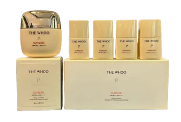 Set Kem Chống Nắng Whoo Gong Jin Hyang Sunquid UV Protective Lotion (SPF 50+/PA++++) - 50ml + 4 x 13ml, Chống Oxy Hóa, Dưỡng Ẩm Da