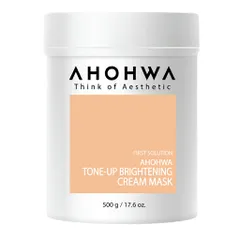 Mặt Nạ Kem Ủ Trắng Ahohwa Tone-Up Brightening Cream Mask 500g - Giúp Da Trắng Sáng, Cải Thiện Nám, Chống Oxy Hóa
