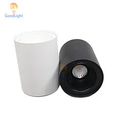 Đèn lon gắn nổi spotlight 7W/12W 3000K/4000K TD Goodlight, Vỏ đen