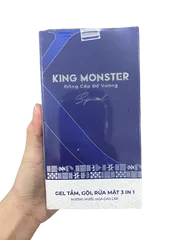 Sữa Tắm Gội 3in1 Hương Nước Hoa Nam Cao Cấp King Monster 350ml - Sạch Da, Giảm Gàu, Lưu Hương Suốt Ngày