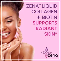 Nước Uống Collagen + Biotin Zena 900ml - Cấp ẩm, Trẻ Hóa Da, Ngăn Rụng Tóc, Xuất Xứ Mỹ, Phục Hồi Độ Mịn Màng Da