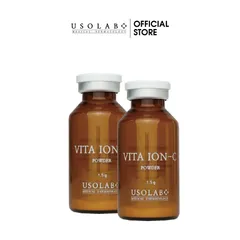 Tinh Chất Dưỡng Sáng Da UsoLab Vita ION-C 15g - Serum Vitamin C Nguyên Chất Giúp Làm Sáng Da, Mờ Thâm Nám, Ngăn Ngừa Lão Hóa