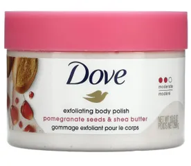Kem Tẩy Tế Bào Chết Dove 298g - Lựu & Bơ Hạt Mỡ - Sáng Da, Làm Mềm Da, Dưỡng Ẩm Tự Nhiên, Không Chất Bảo Quản