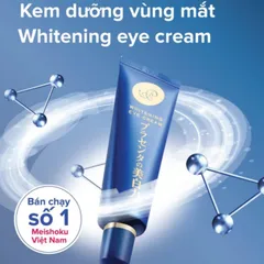 Kem Mắt Meishoku Whitening Eye Cream 30g - Xóa Nếp Nhăn, Thâm Quầng Mắt, Cải Thiện Làn Da, Chiết Xuất Nhau Thai Nhật Bản
