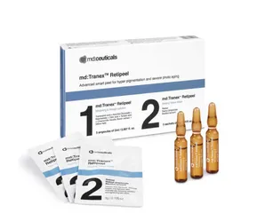 Bộ Peel Trị Nám MD:Ceuticals MD Tranex Retipeel 5 Ống + 5 Mặt Nạ - Làm Sáng Da, Cải Thiện Kết Cấu Da, Giảm Nếp Nhăn