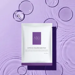 Mặt nạ cấp ẩm ABO Active B5 Hyaluron - Hộp 10 miếng x 25ml, Giúp phục hồi da, giảm kích ứng, làm sáng da, Thương hiệu Abo Skin Medical