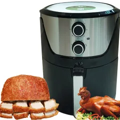 Nồi Chiên Không Dầu Viaicom V45A - Dung Tích 6 Lít, Công Suất 1400W, Tiết Kiệm Dầu Mỡ, Đa Chức Năng Nướng, Chiên, Hấp, Sấy Thực Phẩm