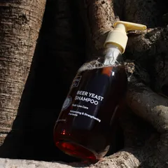 Dầu Gội Shirley Curly Beer Yeast 300ml - Dưỡng Tóc Khỏe Mạnh, Bóng Đẹp với Chiết Xuất Bia và Niacinamide, Phù Hợp Với Mọi Loại Tóc
