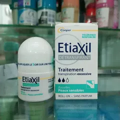 Lăn khử mùi Etiaxil màu xanh - Giảm mồ hôi và khử mùi hiệu quả cho da nhạy cảm, sản phẩm xuất xứ Pháp, tiện dụng 15ml.